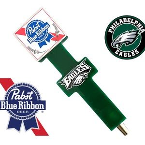 Pabst Blue Ribbon Beer Tap Handle Eagles Football Logo PBR Custom Original